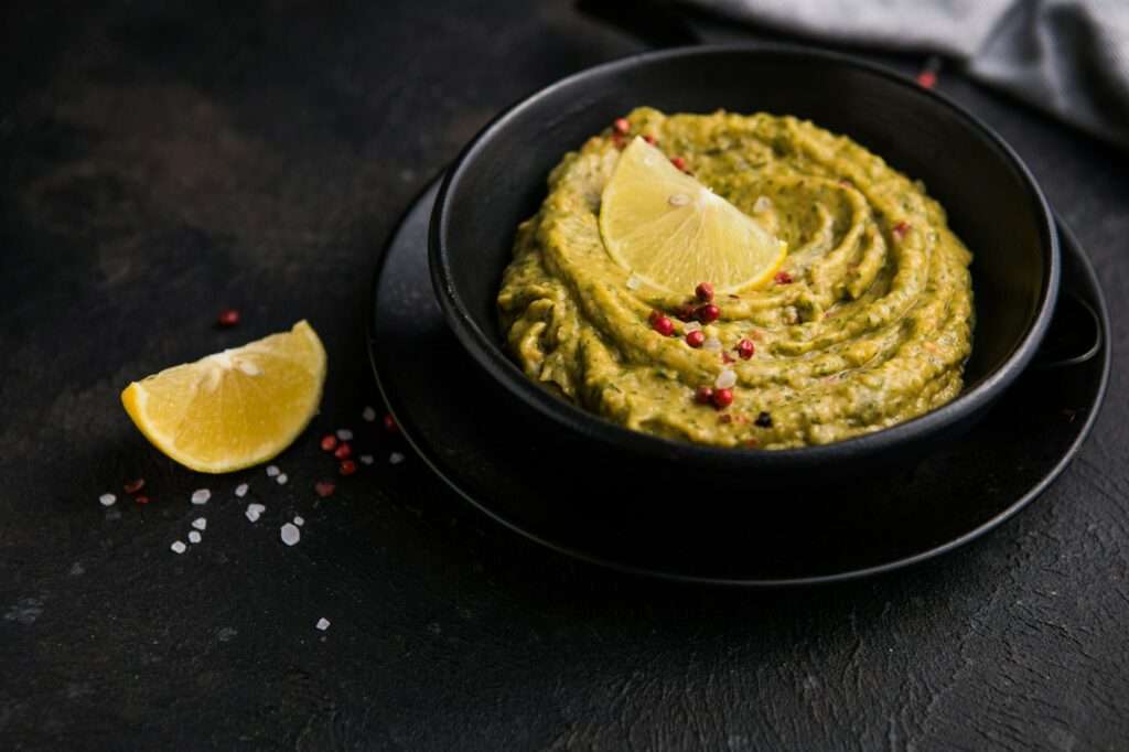 Fresh guacamole. Home cooking. Healthly food.